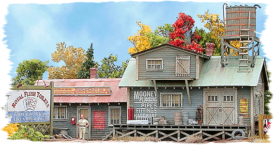 BAR MILLS BUILDINGS 112 HO Scale Four Fingered Tony's Meats Wood Kit FREE SHIP