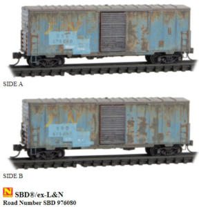 Micro-Trains MTL N-Scale 50ft Aware Graffiti/Weathering 2-Pack Box Cars ECC 