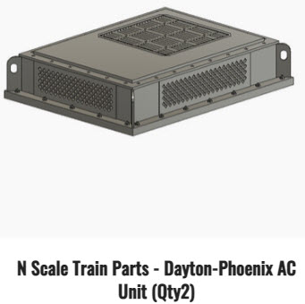 N Scale Train Parts – Chessie Hood Bell (Qty 2) – Puttman Locomotive Works IH-502